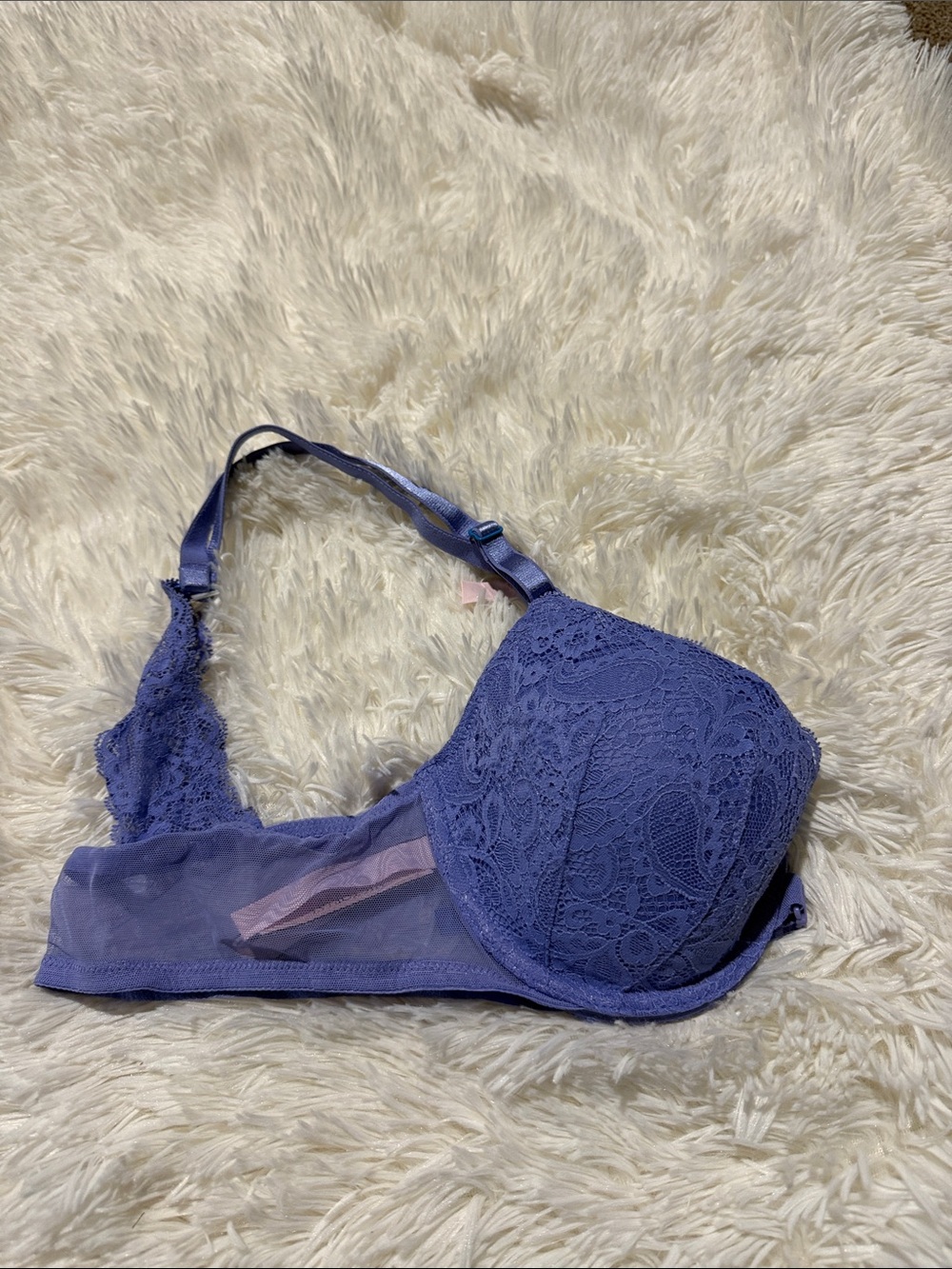 Victoria's Secret Periwinkle Lace Push-Up Bra